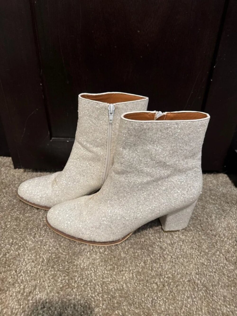 Sparkly ankle boots - size 10